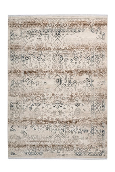 Kurzflor Teppich Rabia Beige Vintage 200 x 290 cm