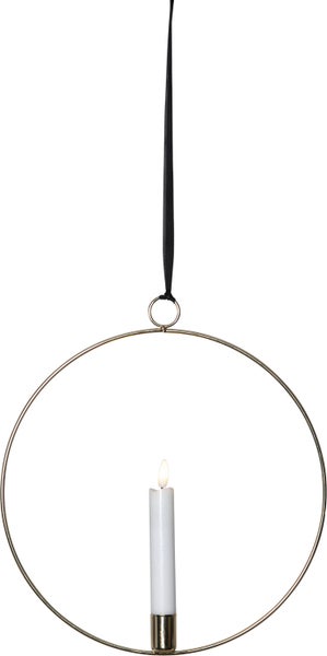 Metallring mit Kerze und Aufhängeband