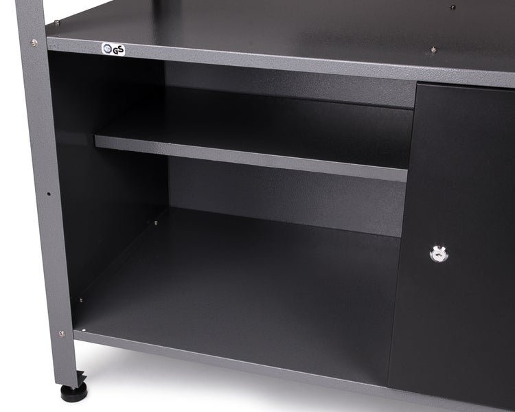 Ondis24 Werkstatt Set Ecklösung Classic One 85 cm anthrazit, Werkstatteinrichtung, Werkbank