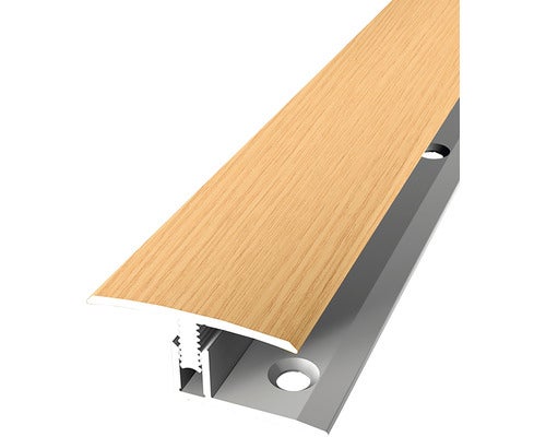 Übergangsprofil 558H Alu mit Holzdekor Eiche hell 100cm