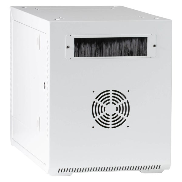 ProfiPatch Netzwerkschrank Wandgehäuse 10 Zoll 12HE PREMIUM montiert Tiefe 300mm grau