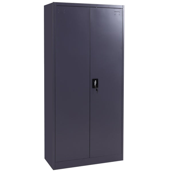 Stahlschrank mit zwei Türen und Schloss