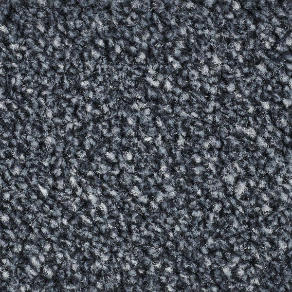Teppichboden Meterware blau Velours Auslegware dunkelblau auch für Treppenstufen im Wohnbereich 400 cm Breite (Meterware)