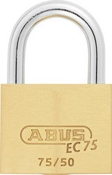 ABUS Vorhängeschloss aus Messing mit Stahlbügel Modell EC 75 75/50.