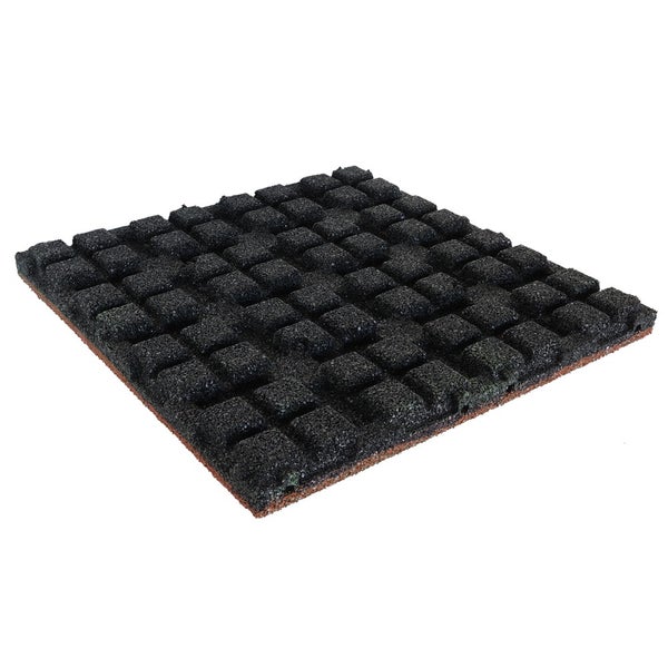 Gummifliese 45 mm - 50 x 50 cm - Rot
