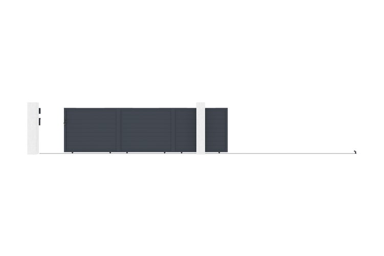 Schiebetor 6m EIGER H.160 Aluminium