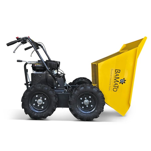 BAMATO Motorschubkarre mit gelber Mulde