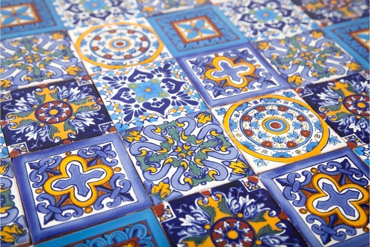 Muster aus dekorativen Fliesen