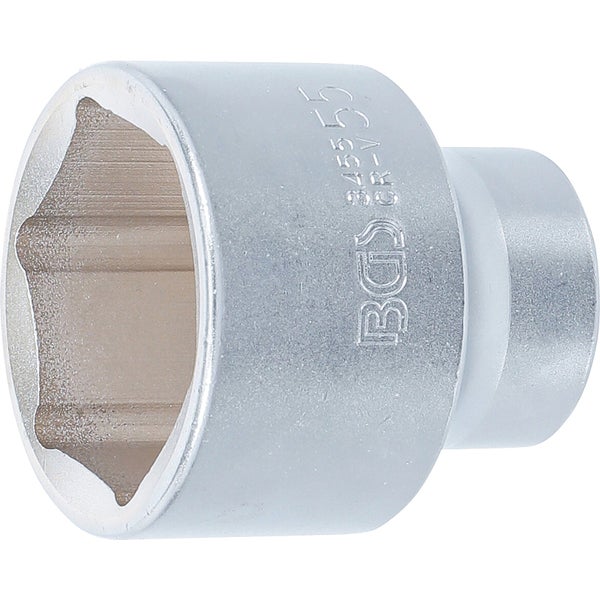 BGS Steckschlüssel-Einsatz Sechskant Antrieb Innenvierkant 20 mm (3/4) SW 55 mm - 3455