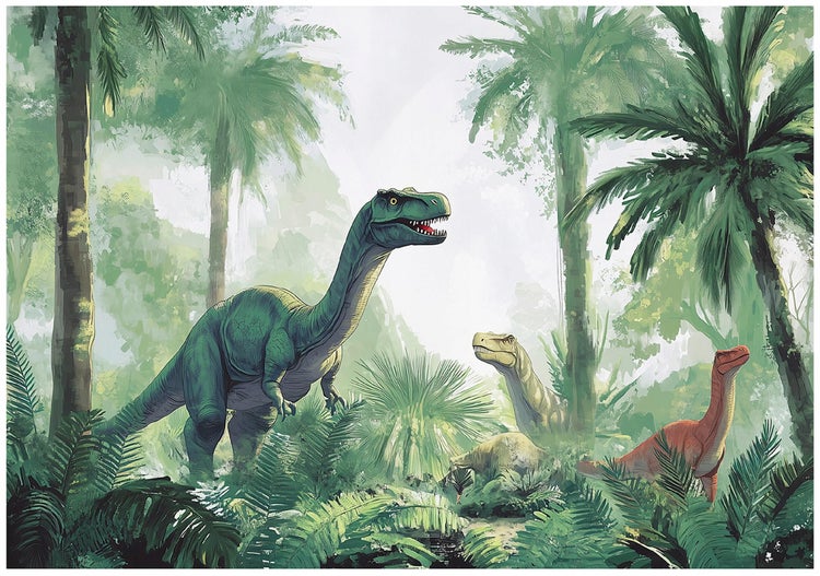 Fototapete Kinderzimmer Dinosaurier Vlies Tapete 350x250 cm