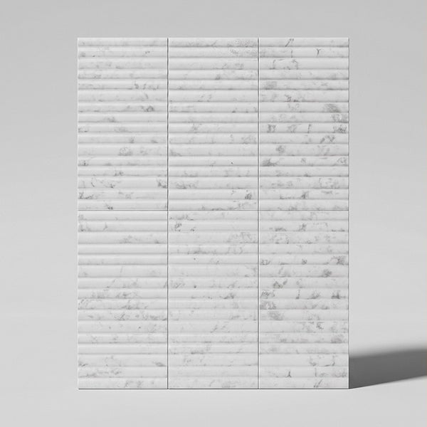 Wandfliesen mit 3D Struktur und Marmoroptik