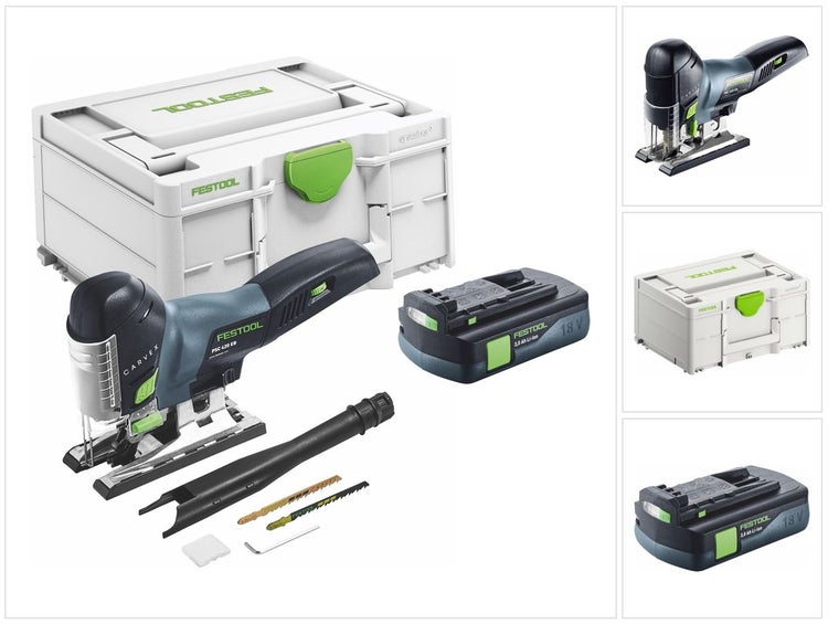 Festool CARVEX PSC 420-Basic Akku Pendelstichsäge 18 V 120 mm Brushless + 1x Akku 3,0 Ah + Systainer - ohne Ladegerät