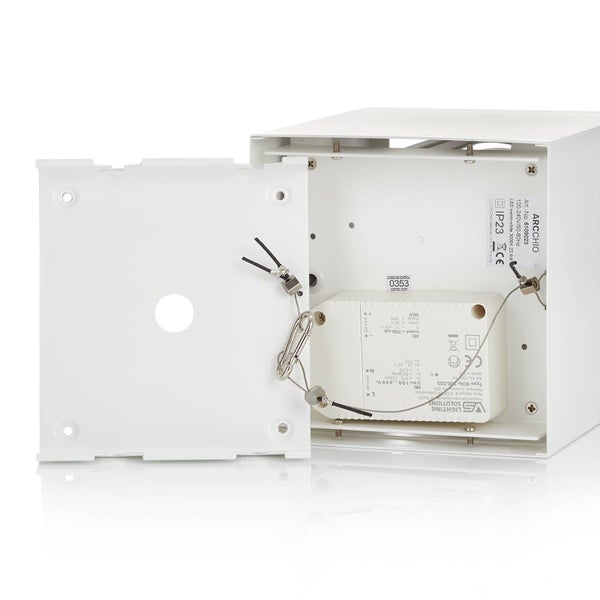 Arcchio LED Deckenleuchte Cirdan (Modern) in Weiß aus Aluminium, - Lampe Deckenlampe Wohnzimmerleuchte