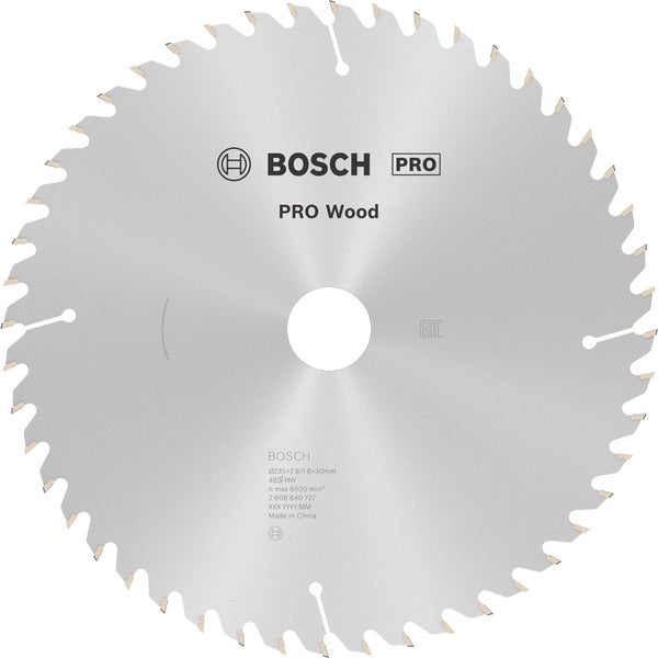 Bosch PRO Wood Kreissägeblatt 235 x 2,8 x 30 mm - 2608640727