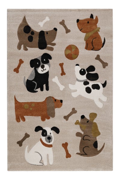 Kinderteppich Sand Beige meliert Rocky & Friends Smart Kids 120x170 cm