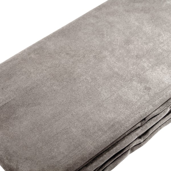 Beautissu Romantica Tagesdecke Wildleder Optik 210x280cm Grau