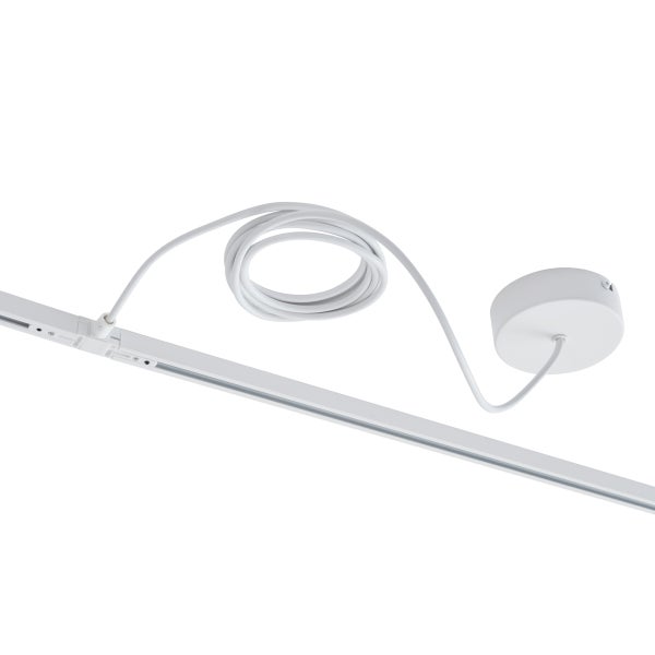 Schienenstrahler mit Deckenanschluss und Kabel