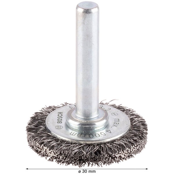 Drahtbürste mit Schaft, Durchmesser 30 mm