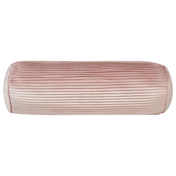 Dekokissen in Rollenform mit Faltenmuster