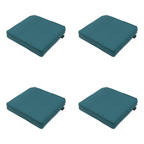Sitzkissen Sea Blue Canvas Eco+ - Ca. 40x40 cm - 4er-Set