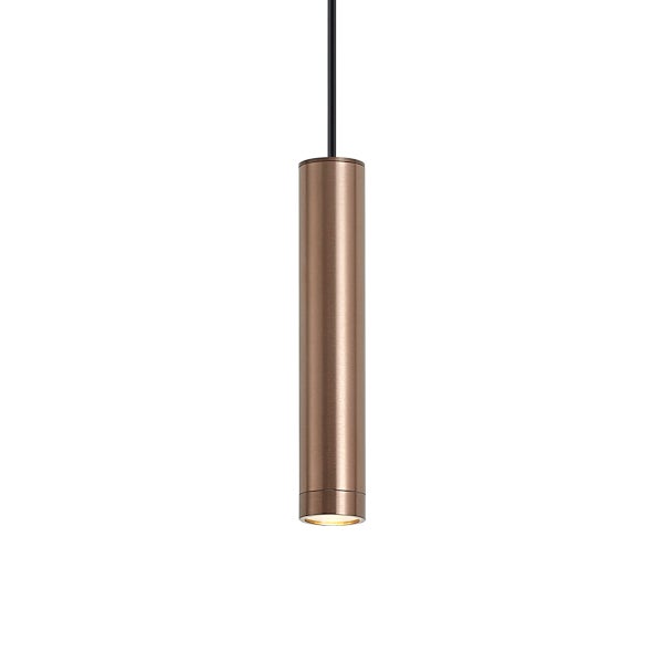 Zylindrische LED Pendelleuchte aus Metall zur Innenbeleuchtung