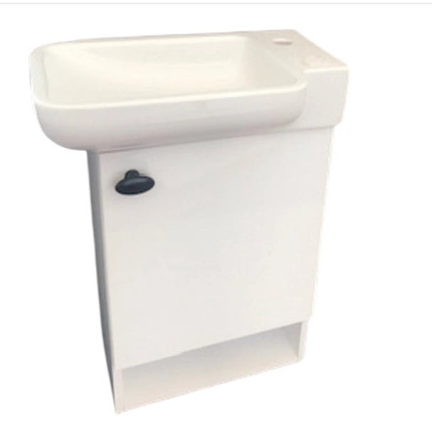 Badmöbel für Gäste Wc Kleine Bäder Unterschrank mit keramik Waschbecken 53x33 Badezimmer Möbel Kreabad