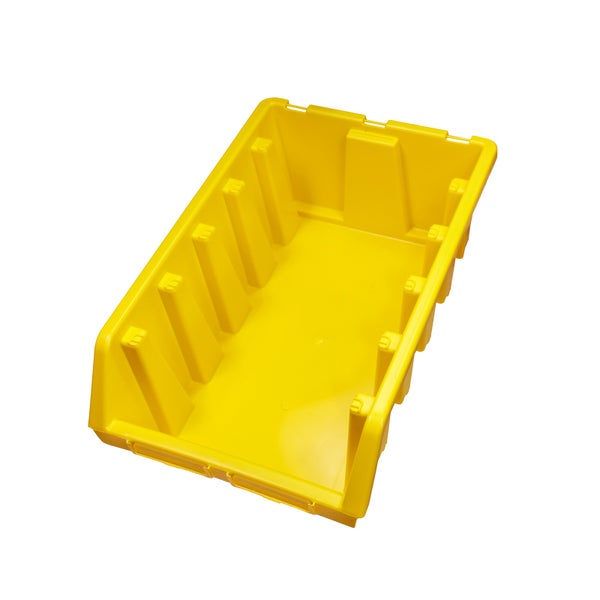 PROREGAL Sichtlagerbox 5 | HxBxT 18,7x33,3x50cm | Polypropylen | Gelb