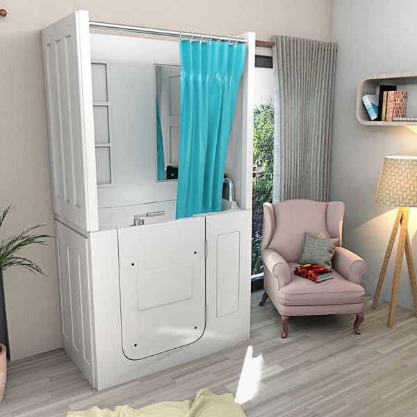 Seniorendusche Wanne Whirlpool S08D-WP-B-R 110x68x205cm