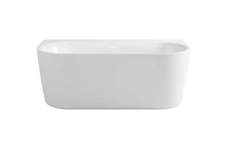 Calmwaters Vorwand-Badewanne 160x75 cm Komplettset Seamless Comfort, fugenloses Design, vormontiert mit Schürze & Ablaufgarnitur, Acryl, Made in EU, 02SL6221