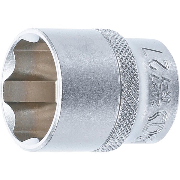 BGS Steckschlüssel-Einsatz Super Lock Antrieb Innenvierkant 12,5 mm (1/2) SW 27 mm - 2427