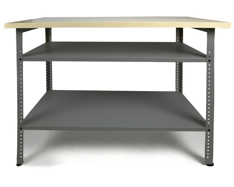 Werkbank mit zwei Regalböden für Werkstattbedarf