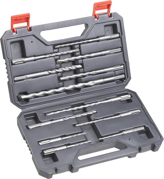 kwb SDS-Plus Hammer-Bohrer-Set, 12-teiliges Stein- u. Beton-Bohrer Satz im Kunstoff-Koffer