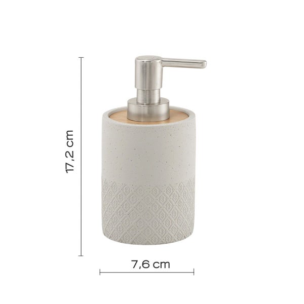 Grauer Zement Seifenspender 130 ml | Anemone
