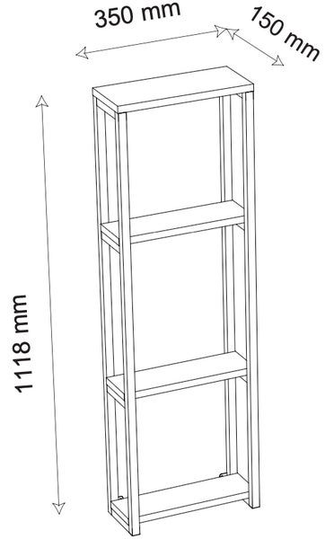 Holz Badmöbel Bad Hochschrank Bad Regal Bitila M