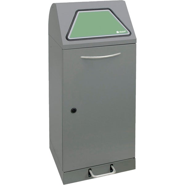 Stumpf Wertstoffsammler mit Fußbedienung, Tür, Griff und Sichtfenster