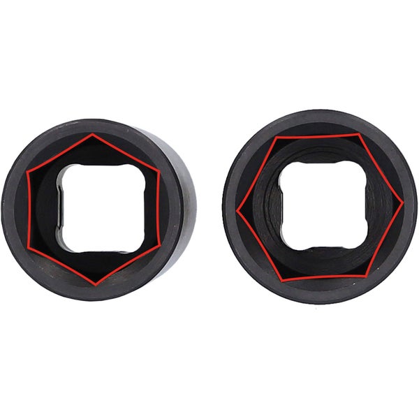 Kraftschraubnuss Set, 1/2 Zoll, metrische Größen, von KS Tools