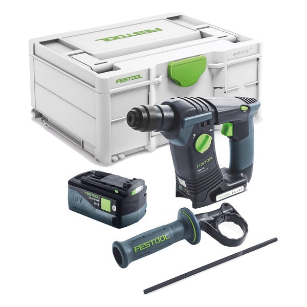 Festool BHC 18-Basic Akku Bohrhammer 18 V 1,8 J SDS Plus Brushless + 1x Akku 5,0 Ah + Systainer - ohne Ladegerät