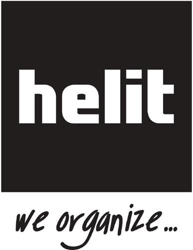 helit Schubladenbox 5 Schubladen weiß / blautransparent - H61294-30
