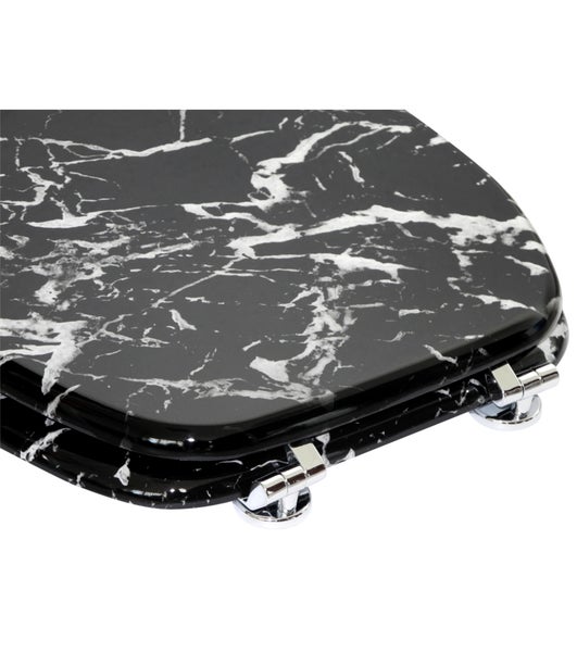 WC-Sitz Marmor Schwarz