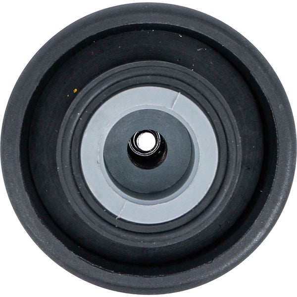 Aufsicht auf ein Kunststoff Ersatzteil mit einer runden Öffnung