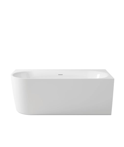 Calmwaters® Vorwand-Badewanne 160x75 cm Komplettset Seamless Comfort, fugenloses Design, vormontiert mit Schürze & Ablaufgarnitur, linke Ausführung, Made in EU, Acryl, 02SL6225