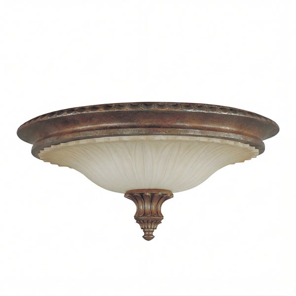 Deckenleuchte aus Metall und Glas