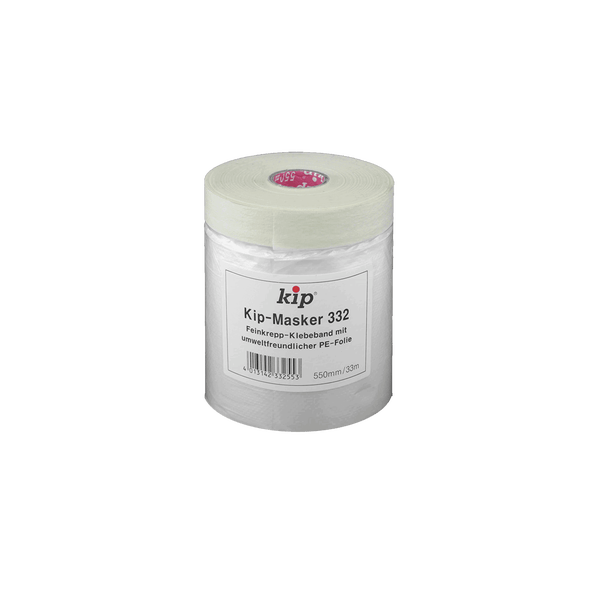 Kip Kip-Masker 332 Feinkrepp-Klebeband mit umweltfreundlicher PE-Folie, 550 Millimeter breit, 33 Meter lang