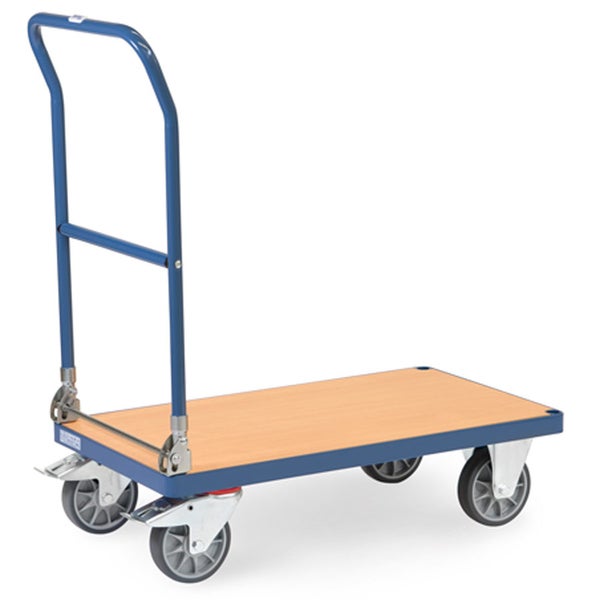 Etagenwagen mit Holzplatte und Griff