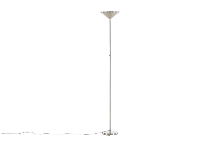 Corong Beleuchtung Stehlampe 28x28x180cm Stahl Silberfarbe. 28 X 28 X 180 cm