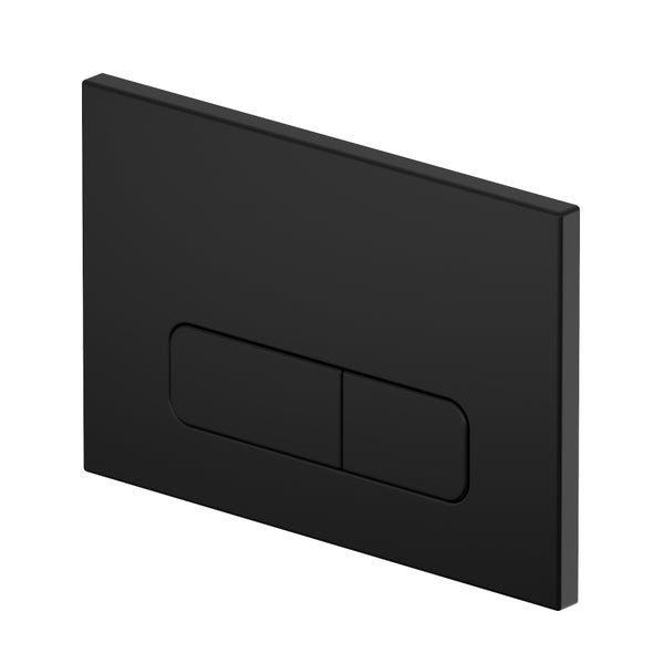 Drückerplatte Schwarz Matt Kompatibel zu Geberit Duofix Sigma / Delta 2 Mengenspülung