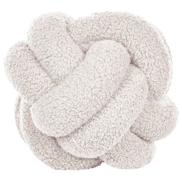 Dekokissen 2er Set MALNI Bouclé 19 x 19 cm Cremeweiß Ohne Muster