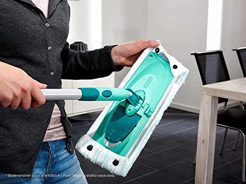 Leifheit 2er Set Wischbezug Clean Twist M micro duo, für alle Bodenarten, Bodenwischer Ersatzbezug für ideale Schmutzaufnahme dank 2-Faser-System, Mikrofaser Putzlappen ideal für Fliesen und Laminat