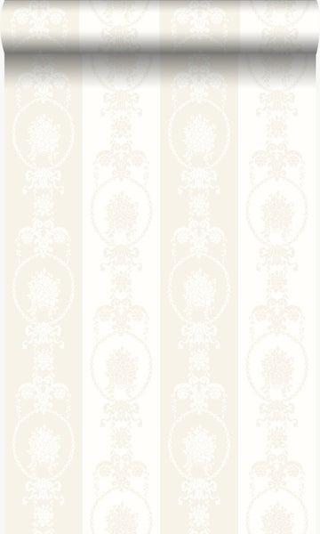 Origin Wallcoverings Tapete Ornamente Silber und Weiß - 53 cm x 10,05 m - 346829