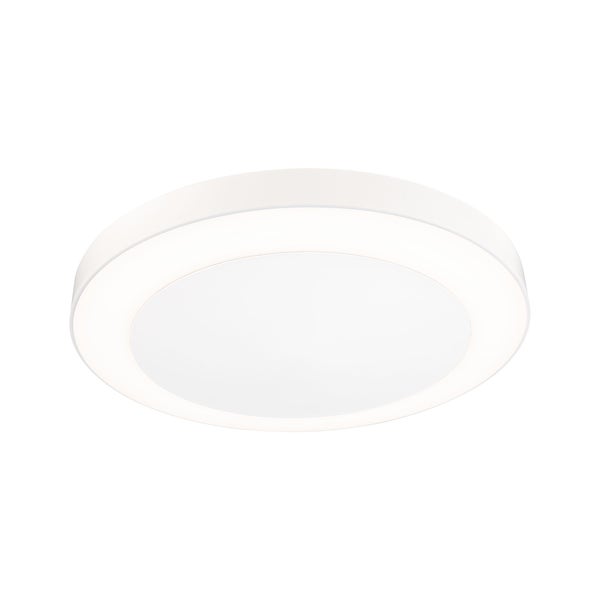 LED Deckenleuchte Smart Home Zigbee 3.0 Circula Dämmerungssensor insektenfreundlich IP44 rund 320mm Tunable Warm 14W 880lm 230V Weiß Kunststoff
